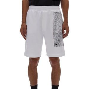 New HELMUT LANG Printed text Cotton Jogger Shorts